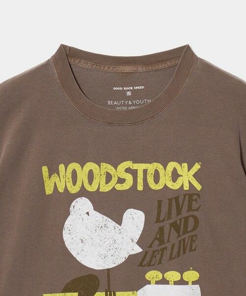 BEAUTY&YOUTH UNITED ARROWS / ビューティー&ユース ユナイテッドアローズ カットソー | 【別注】＜GOOD ROCK SPEED＞WOOD STOCK プリント Tシャツ | 詳細5