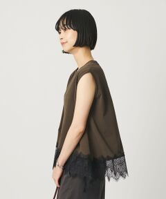 BEAUTY&YOUTH UNITED ARROWS / ビューティー&ユース ユナイテッドアローズ カットソー | 【WEB限定】レースコンビ ノースリーブカットソー