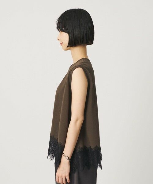 BEAUTY&YOUTH UNITED ARROWS / ビューティー&ユース ユナイテッドアローズ カットソー | 【WEB限定】レースコンビ ノースリーブカットソー | 詳細14