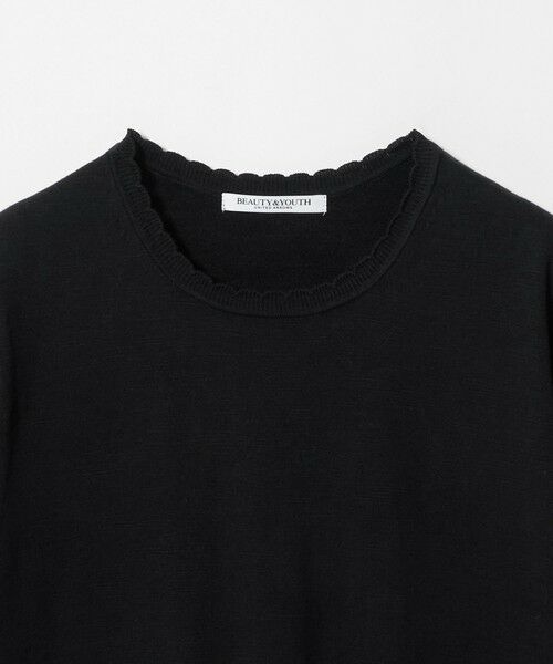 BEAUTY&YOUTH UNITED ARROWS / ビューティー&ユース ユナイテッドアローズ ニット・セーター | コットンスラブ スカラップ ニットプルオーバー ウォッシャブル | 詳細19
