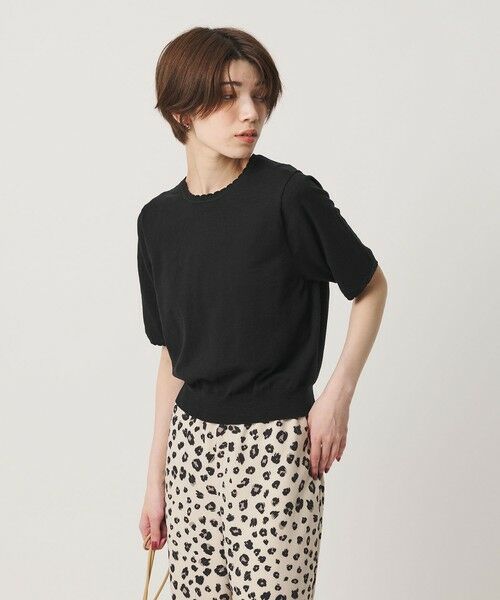 BEAUTY&YOUTH UNITED ARROWS / ビューティー&ユース ユナイテッドアローズ ニット・セーター | コットンスラブ スカラップ ニットプルオーバー ウォッシャブル | 詳細16