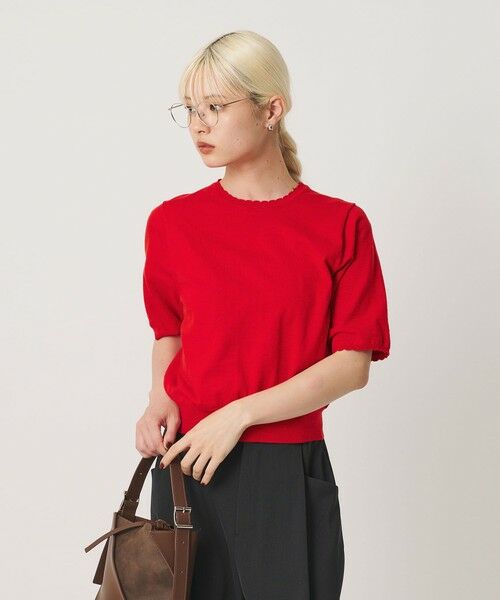 BEAUTY&YOUTH UNITED ARROWS / ビューティー&ユース ユナイテッドアローズ ニット・セーター | コットンスラブ スカラップ ニットプルオーバー ウォッシャブル | 詳細21