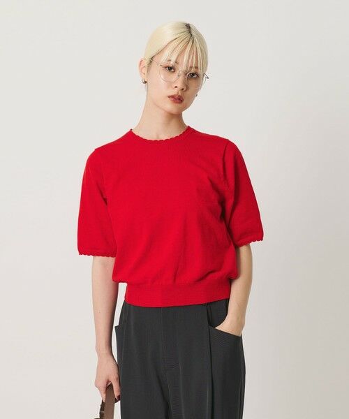 BEAUTY&YOUTH UNITED ARROWS / ビューティー&ユース ユナイテッドアローズ ニット・セーター | コットンスラブ スカラップ ニットプルオーバー ウォッシャブル | 詳細22