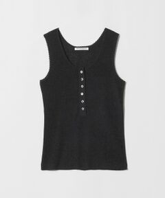 BEAUTY&YOUTH UNITED ARROWS / ビューティー&ユース ユナイテッドアローズ ニット・セーター | ヘンリーネック リブニット タンクトップ ウォッシャブル