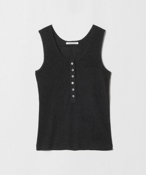 BEAUTY&YOUTH UNITED ARROWS / ビューティー&ユース ユナイテッドアローズ ニット・セーター | ヘンリーネック リブニット タンクトップ ウォッシャブル | 詳細3