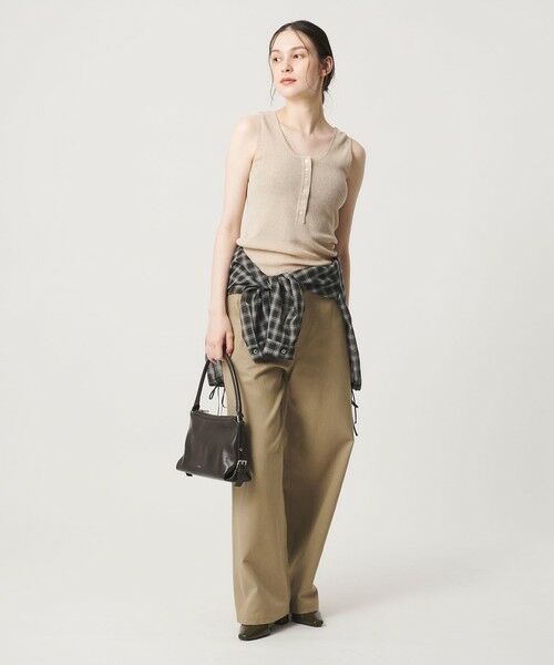 BEAUTY&YOUTH UNITED ARROWS / ビューティー&ユース ユナイテッドアローズ ニット・セーター | ヘンリーネック リブニット タンクトップ ウォッシャブル | 詳細7