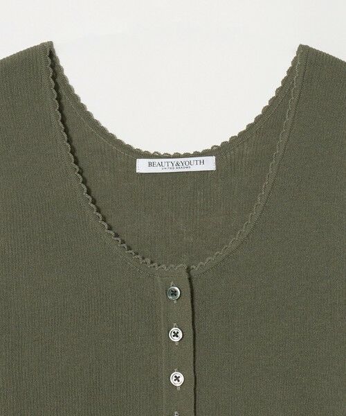 BEAUTY&YOUTH UNITED ARROWS / ビューティー&ユース ユナイテッドアローズ ニット・セーター | ヘンリーネック リブニット タンクトップ ウォッシャブル | 詳細19