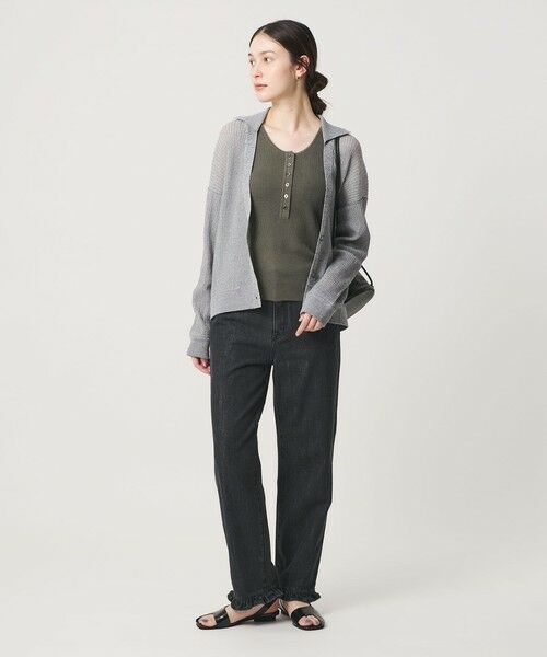BEAUTY&YOUTH UNITED ARROWS / ビューティー&ユース ユナイテッドアローズ ニット・セーター | ヘンリーネック リブニット タンクトップ ウォッシャブル | 詳細15