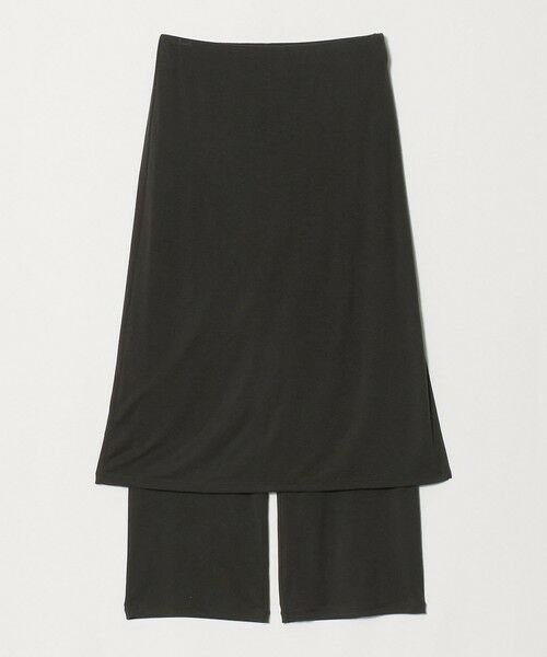 BEAUTY&YOUTH UNITED ARROWS / ビューティー&ユース ユナイテッドアローズ ロング・マキシ丈スカート | レーヨンポリエステル レイヤード スカート（DK.GRAY）