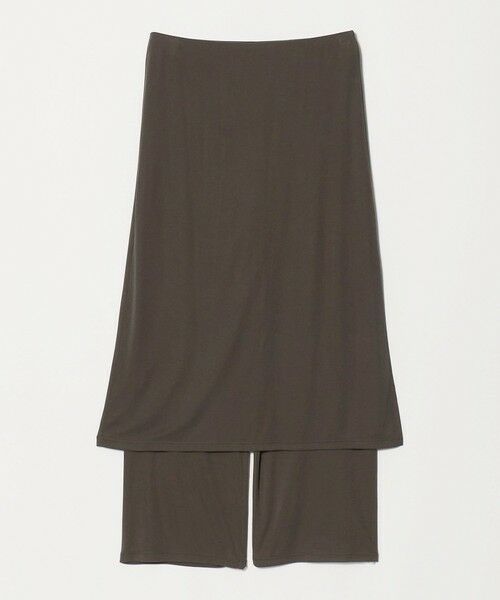 BEAUTY&YOUTH UNITED ARROWS / ビューティー&ユース ユナイテッドアローズ ロング・マキシ丈スカート | レーヨンポリエステル レイヤード スカート（DK.BROWN）