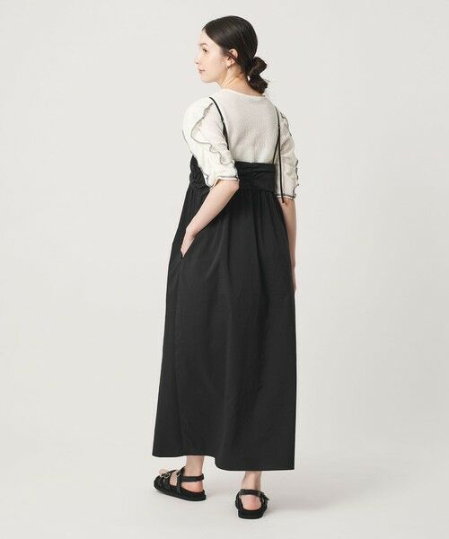 BEAUTY&YOUTH UNITED ARROWS / ビューティー&ユース ユナイテッドアローズ ミニ丈・ひざ丈ワンピース | チェック＆ソリッド キャミソールワンピース ウォッシャブル | 詳細2
