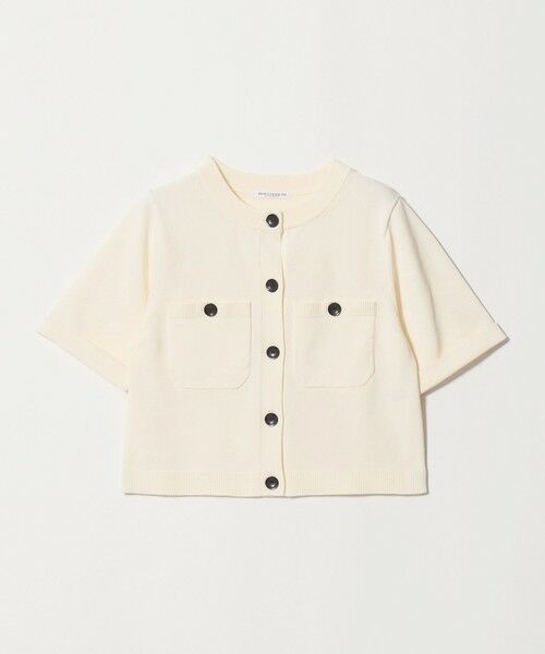 BEAUTY&YOUTH UNITED ARROWS / ビューティー&ユース ユナイテッドアローズ カーディガン・ボレロ | ポケット ハーフスリーブ カーディガン ウォッシャブル | 詳細4