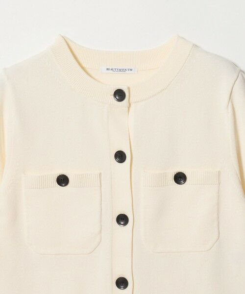 BEAUTY&YOUTH UNITED ARROWS / ビューティー&ユース ユナイテッドアローズ カーディガン・ボレロ | ポケット ハーフスリーブ カーディガン ウォッシャブル | 詳細5