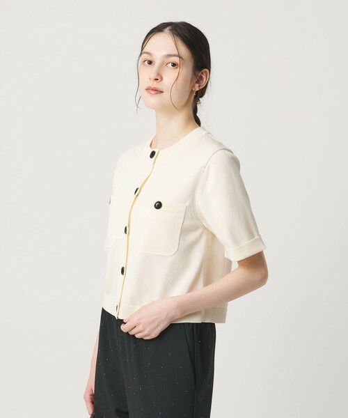 BEAUTY&YOUTH UNITED ARROWS / ビューティー&ユース ユナイテッドアローズ カーディガン・ボレロ | ポケット ハーフスリーブ カーディガン ウォッシャブル | 詳細2