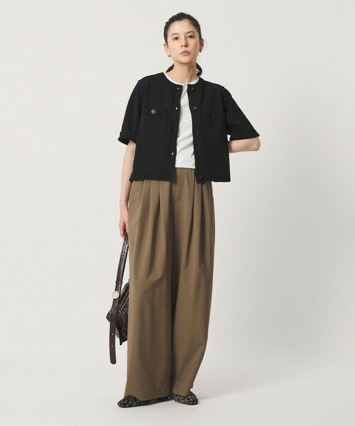 BEAUTY&YOUTH UNITED ARROWS / ビューティー&ユース ユナイテッドアローズ カーディガン・ボレロ | ポケット ハーフスリーブ カーディガン ウォッシャブル | 詳細9