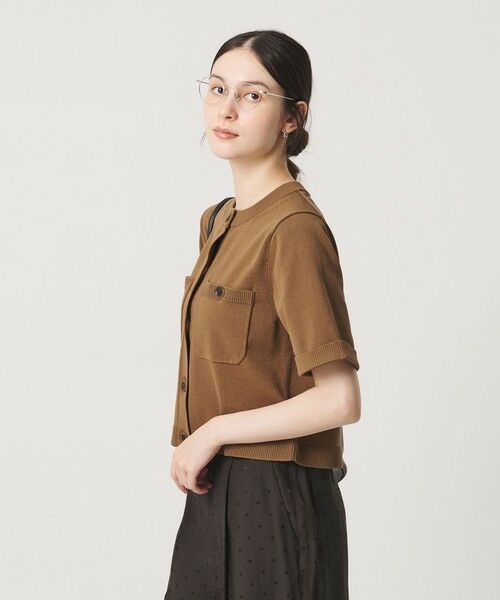 BEAUTY&YOUTH UNITED ARROWS / ビューティー&ユース ユナイテッドアローズ カーディガン・ボレロ | ポケット ハーフスリーブ カーディガン ウォッシャブル | 詳細14