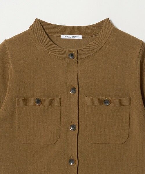 BEAUTY&YOUTH UNITED ARROWS / ビューティー&ユース ユナイテッドアローズ カーディガン・ボレロ | ポケット ハーフスリーブ カーディガン ウォッシャブル | 詳細18