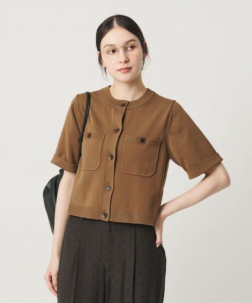 BEAUTY&YOUTH UNITED ARROWS / ビューティー&ユース ユナイテッドアローズ カーディガン・ボレロ | ポケット ハーフスリーブ カーディガン ウォッシャブル | 詳細13