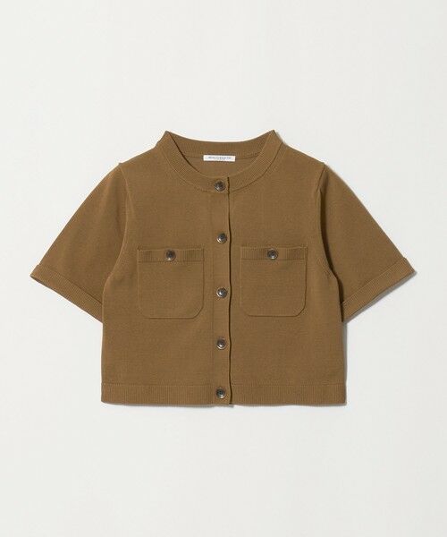 BEAUTY&YOUTH UNITED ARROWS / ビューティー&ユース ユナイテッドアローズ カーディガン・ボレロ | ポケット ハーフスリーブ カーディガン ウォッシャブル（BEIGE）