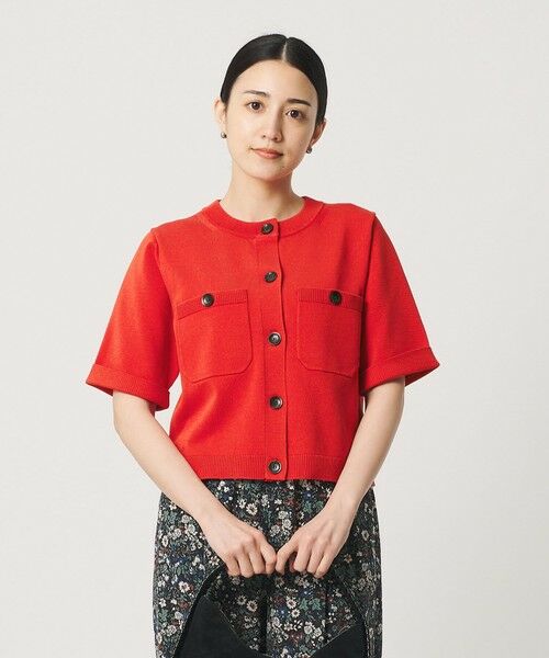 BEAUTY&YOUTH UNITED ARROWS / ビューティー&ユース ユナイテッドアローズ カーディガン・ボレロ | ポケット ハーフスリーブ カーディガン ウォッシャブル | 詳細23