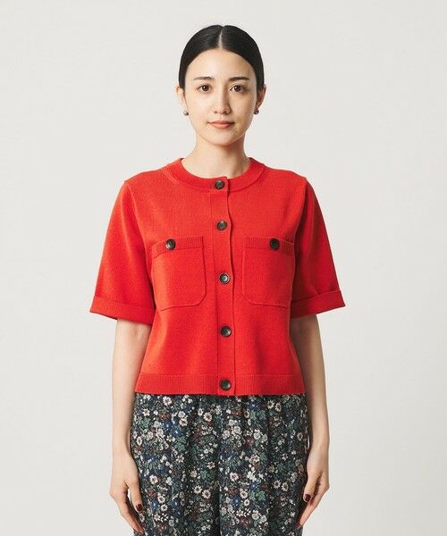 BEAUTY&YOUTH UNITED ARROWS / ビューティー&ユース ユナイテッドアローズ カーディガン・ボレロ | ポケット ハーフスリーブ カーディガン ウォッシャブル | 詳細25