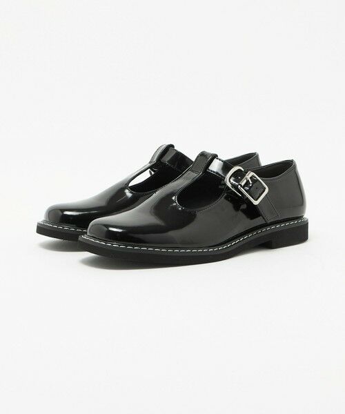 BEAUTY&YOUTH UNITED ARROWS / ビューティー&ユース ユナイテッドアローズ ビジネス・ドレスシューズ | レザーライク Tストラップ ローファー | 詳細1