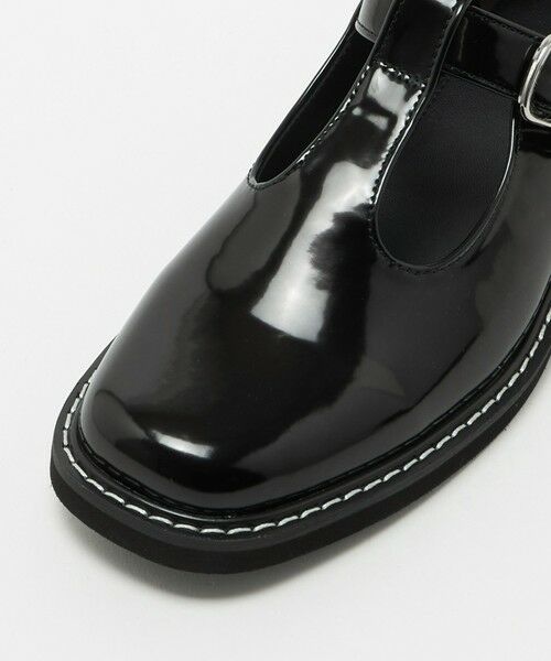 BEAUTY&YOUTH UNITED ARROWS / ビューティー&ユース ユナイテッドアローズ ビジネス・ドレスシューズ | レザーライク Tストラップ ローファー | 詳細11