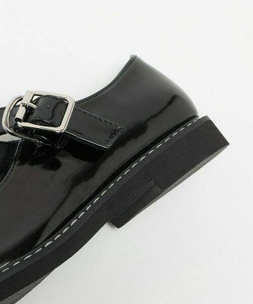 BEAUTY&YOUTH UNITED ARROWS / ビューティー&ユース ユナイテッドアローズ ビジネス・ドレスシューズ | レザーライク Tストラップ ローファー | 詳細12