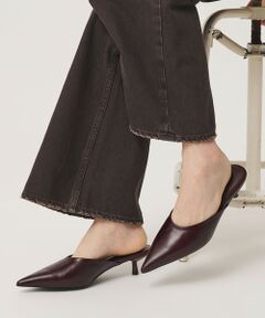 BEAUTY&YOUTH UNITED ARROWS / ビューティー&ユース ユナイテッドアローズ サンダル | レザー ポインテッドトゥ ミュール