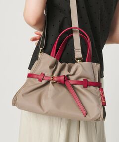 BEAUTY&YOUTH UNITED ARROWS / ビューティー&ユース ユナイテッドアローズ トートバッグ | ＜VIOLAd’ORO＞BIANCA ナイロン ベルト トートバッグ S