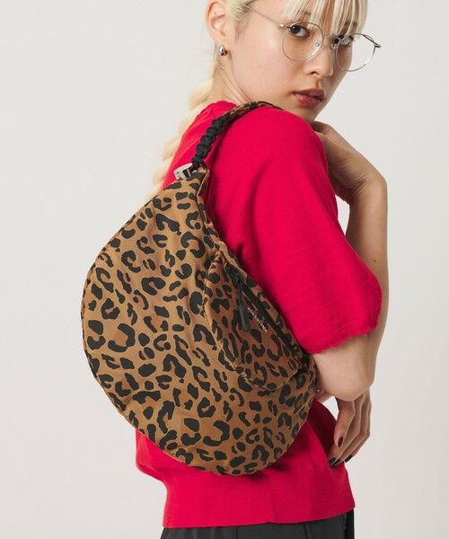 BEAUTY&YOUTH UNITED ARROWS / ビューティー&ユース ユナイテッドアローズ ショルダーバッグ | 【別注】＜ADD CULUMN＞レオパード ナイロン ムーン ショルダーバッグ | 詳細1