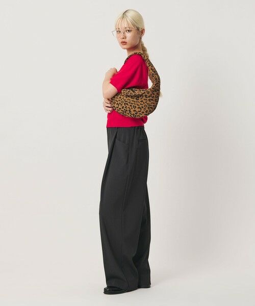 BEAUTY&YOUTH UNITED ARROWS / ビューティー&ユース ユナイテッドアローズ ショルダーバッグ | 【別注】＜ADD CULUMN＞レオパード ナイロン ムーン ショルダーバッグ | 詳細2