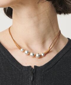 BEAUTY&YOUTH UNITED ARROWS / ビューティー&ユース ユナイテッドアローズ ネックレス・ペンダント・チョーカー | ＜ERICKA NICOLAS BEGAY＞SHINY 5ボール ショートネックレス