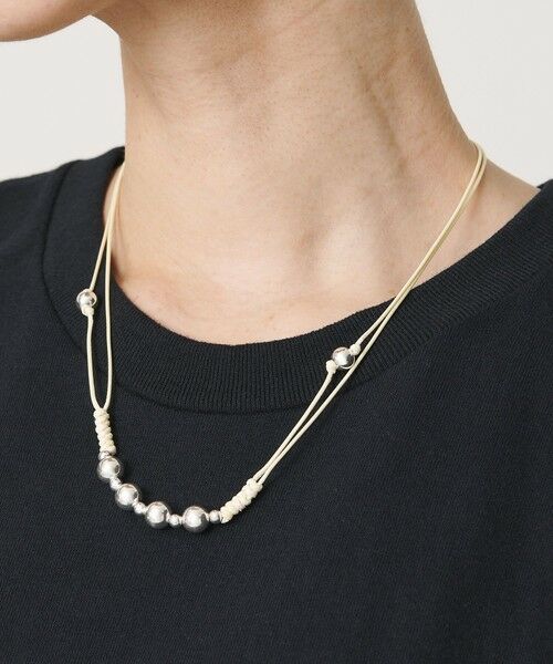 BEAUTY&YOUTH UNITED ARROWS / ビューティー&ユース ユナイテッドアローズ ネックレス・ペンダント・チョーカー | ＜ERICKA NICOLAS BEGAY＞SHINY 4ボール ネックレス（NATURAL）