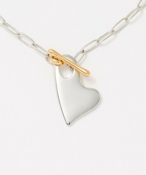 BEAUTY&YOUTH UNITED ARROWS / ビューティー&ユース ユナイテッドアローズ ネックレス・ペンダント・チョーカー | 【別注】＜LAPUIS＞MIX Nuance heart ネックレス | 詳細3