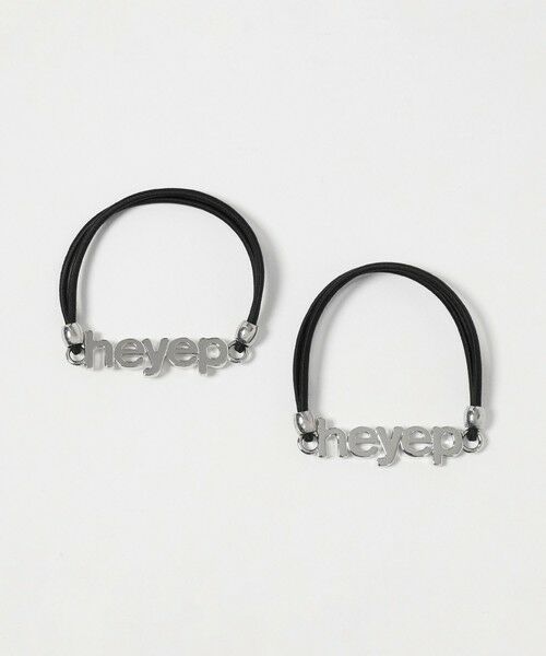 BEAUTY&YOUTH UNITED ARROWS / ビューティー&ユース ユナイテッドアローズ ヘアゴム・シュシュ | ＜heyep＞ロゴ ヘアタイ/2P（SILVER）
