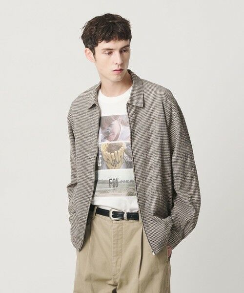 BEAUTY&YOUTH UNITED ARROWS / ビューティー&ユース ユナイテッドアローズ シャツ・ブラウス | アーバン サッカー チェック ジップ シャツ | 詳細1
