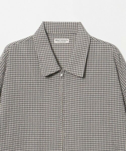 BEAUTY&YOUTH UNITED ARROWS / ビューティー&ユース ユナイテッドアローズ シャツ・ブラウス | アーバン サッカー チェック ジップ シャツ | 詳細8