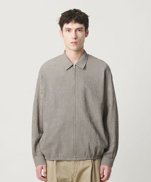 BEAUTY&YOUTH UNITED ARROWS / ビューティー&ユース ユナイテッドアローズ シャツ・ブラウス | アーバン サッカー チェック ジップ シャツ | 詳細4