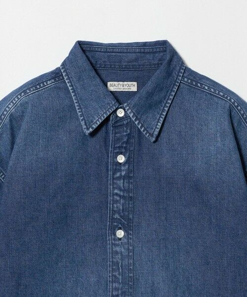 BEAUTY&YOUTH UNITED ARROWS / ビューティー&ユース ユナイテッドアローズ シャツ・ブラウス | シェービング デニム レギュラーカラー シャツ GRANDE型 | 詳細2