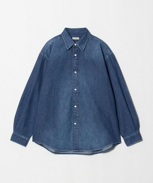 BEAUTY&YOUTH UNITED ARROWS / ビューティー&ユース ユナイテッドアローズ シャツ・ブラウス | シェービング デニム レギュラーカラー シャツ GRANDE型（COBALT）