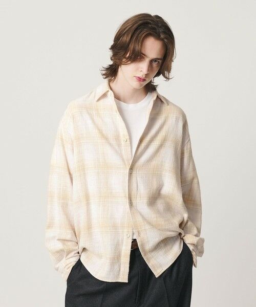 BEAUTY&YOUTH UNITED ARROWS / ビューティー&ユース ユナイテッドアローズ シャツ・ブラウス | ウーブン ネル チェック シャツ（NATURAL）