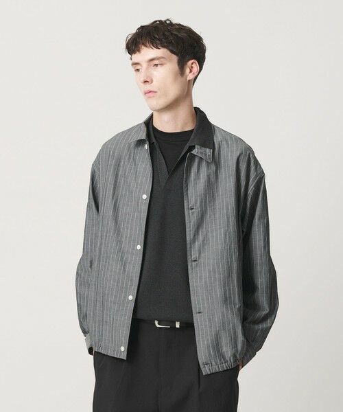 BEAUTY&YOUTH UNITED ARROWS / ビューティー&ユース ユナイテッドアローズ シャツ・ブラウス | ボイル シアー ピンストライプ シャツ（DK.GRAY）