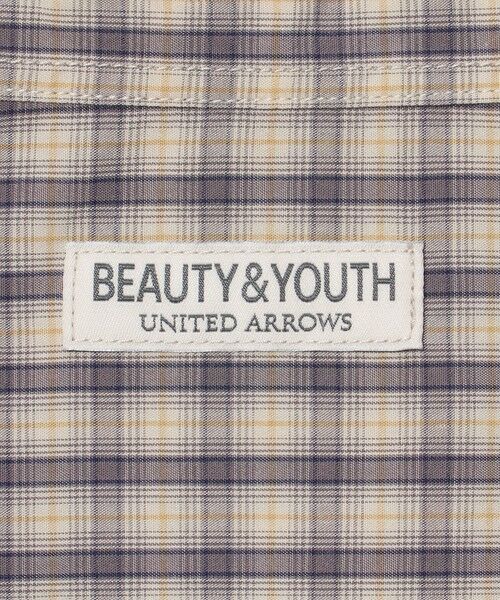BEAUTY&YOUTH UNITED ARROWS / ビューティー&ユース ユナイテッドアローズ シャツ・ブラウス | ピーチスキン チェック レギュラー シャツ FORM型 | 詳細18
