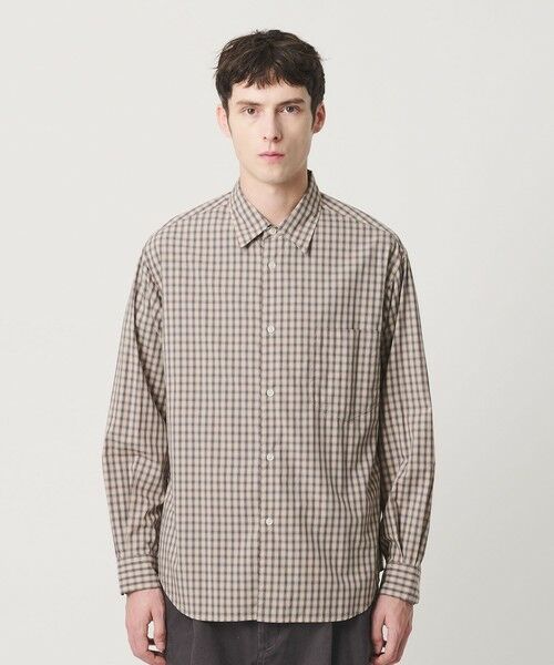 BEAUTY&YOUTH UNITED ARROWS / ビューティー&ユース ユナイテッドアローズ シャツ・ブラウス | ピーチスキン チェック レギュラー シャツ FORM型 | 詳細6