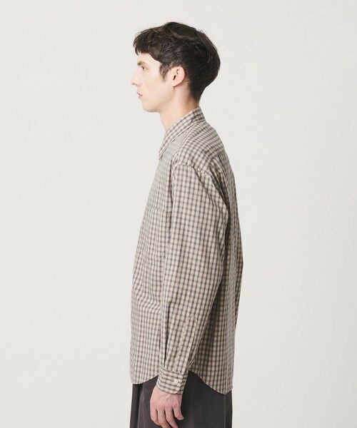BEAUTY&YOUTH UNITED ARROWS / ビューティー&ユース ユナイテッドアローズ シャツ・ブラウス | ピーチスキン チェック レギュラー シャツ FORM型 | 詳細7
