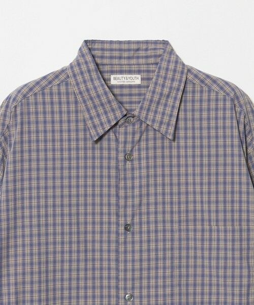 BEAUTY&YOUTH UNITED ARROWS / ビューティー&ユース ユナイテッドアローズ シャツ・ブラウス | ピーチスキン チェック レギュラー シャツ FORM型 | 詳細23