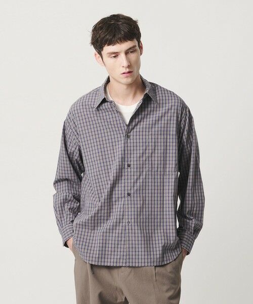 BEAUTY&YOUTH UNITED ARROWS / ビューティー&ユース ユナイテッドアローズ シャツ・ブラウス | ピーチスキン チェック レギュラー シャツ FORM型 | 詳細21