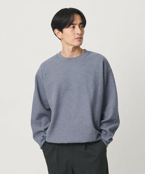 BEAUTY&YOUTH UNITED ARROWS / ビューティー&ユース ユナイテッドアローズ カットソー | メランジ ワッフル バルーン カットソー | 詳細13