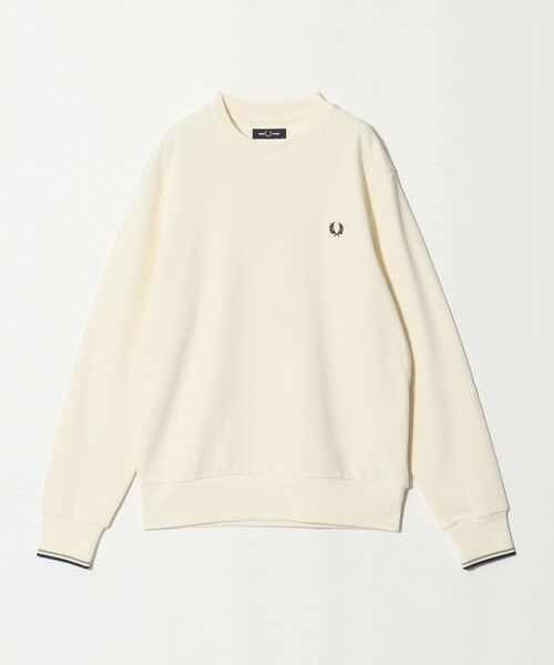 BEAUTY&YOUTH UNITED ARROWS / ビューティー&ユース ユナイテッドアローズ カットソー | ＜FRED PERRY＞ロゴ クルーネック スウェット（OFF WHITE）
